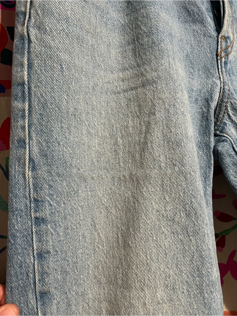Levi's Light Blue High-Rise Button Fly Straight Leg Jeans for Women Size 26 - Picture 5 of 12